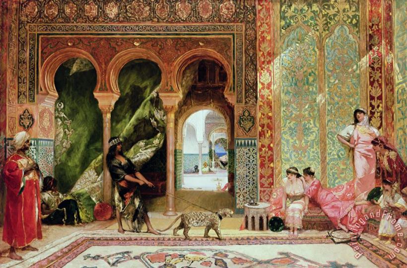 Benjamin Jean Joseph Constant A Royal Palace in Morocco Art Print