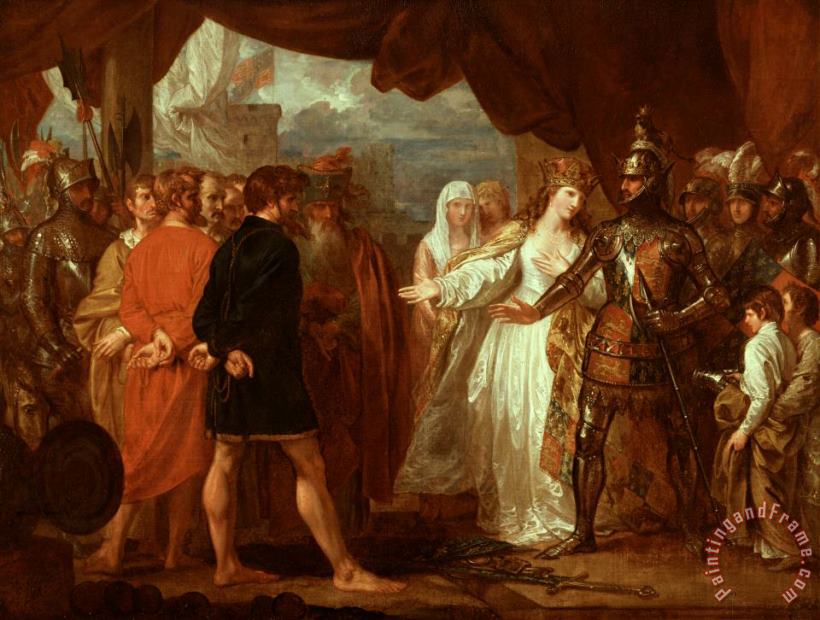 Benjamin West Queen Philippa Interceding for the Lives of the Burghers of Calais Art Print