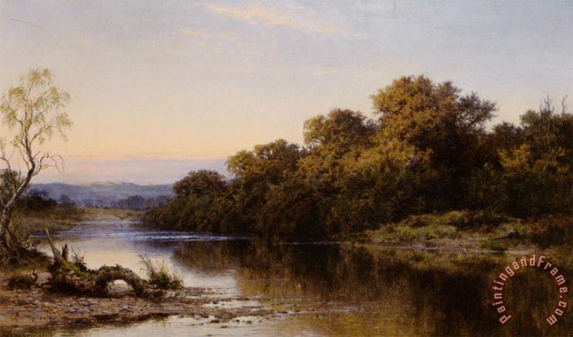 Benjamin Williams Leader An Autumn Evening on The Lledr North Wales Art Painting