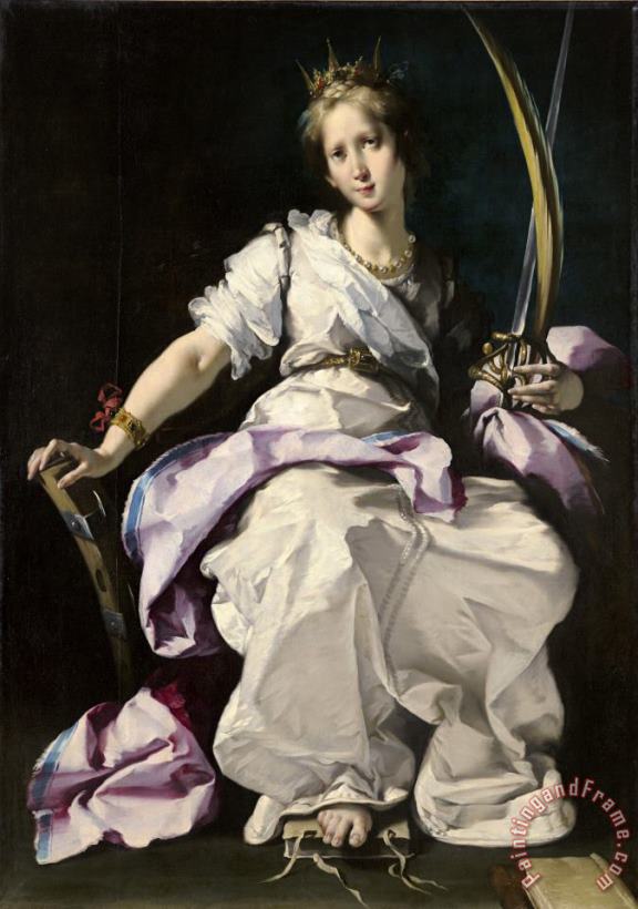 Bernardo Strozzi Saint Catherine of Alexandria Art Painting