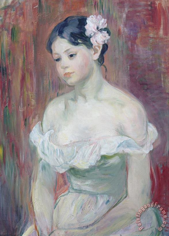 A Young Girl painting - Berthe Morisot A Young Girl Art Print