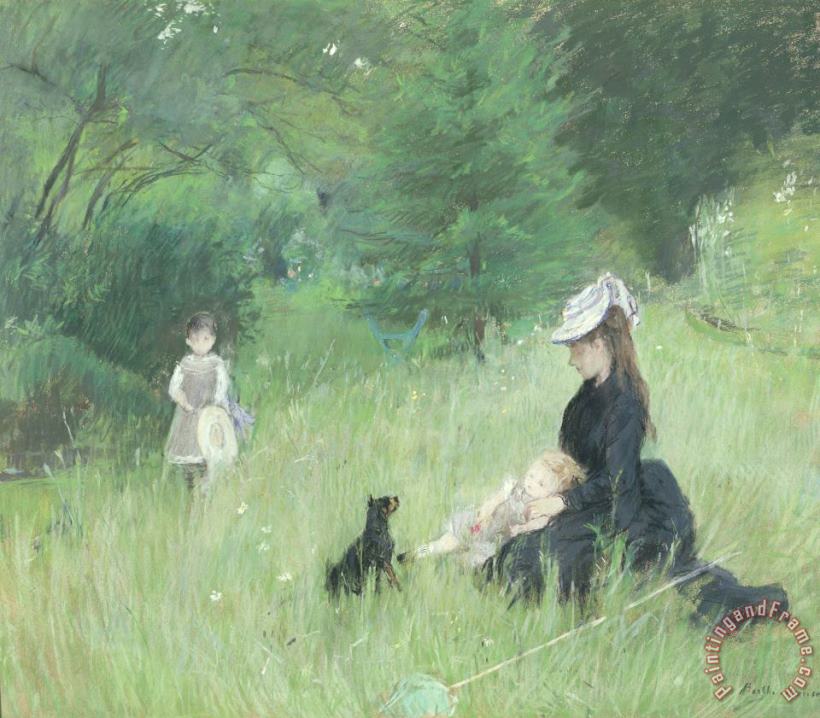 Berthe Morisot In a Park Art Painting