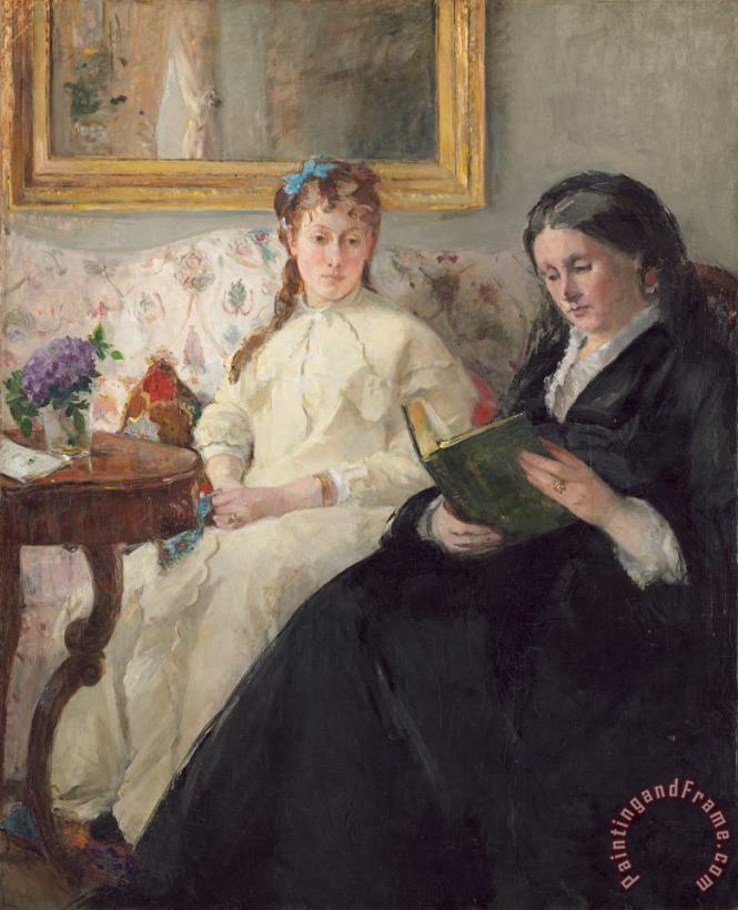 Berthe Morisot Portrait Of The Artist S Mother And Sister Art Print