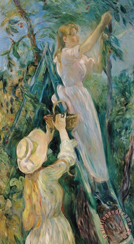 The Cherry Picker painting - Berthe Morisot The Cherry Picker Art Print
