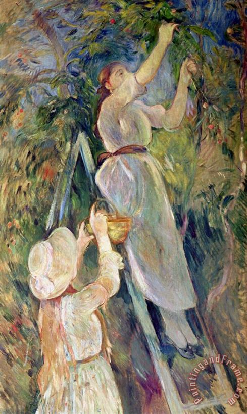Berthe Morisot The Cherry Picker Art Painting