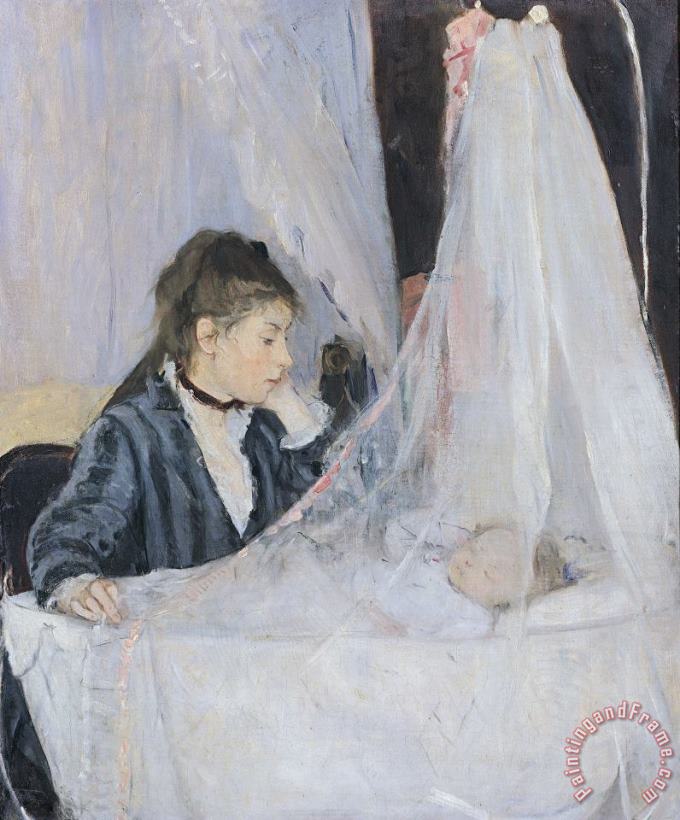 The Cradle painting - Berthe Morisot The Cradle Art Print