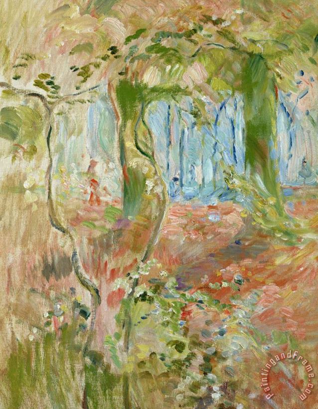 Undergrowth In Autumn painting - Berthe Morisot Undergrowth In Autumn Art Print