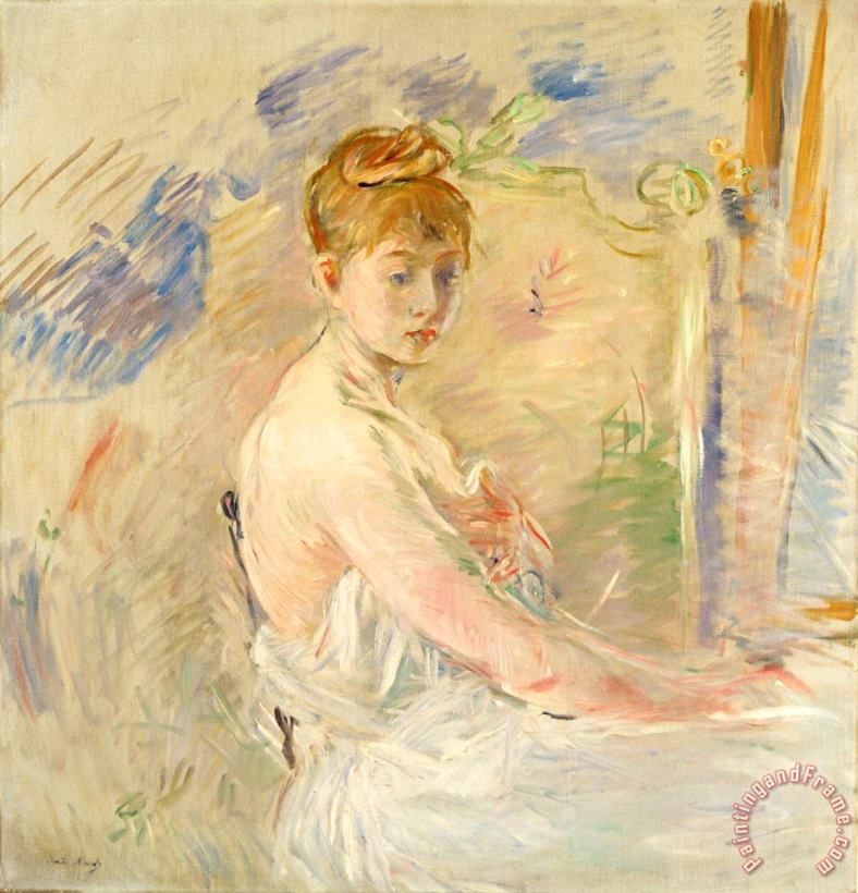 Young Girl Getting Up painting - Berthe Morisot Young Girl Getting Up Art Print