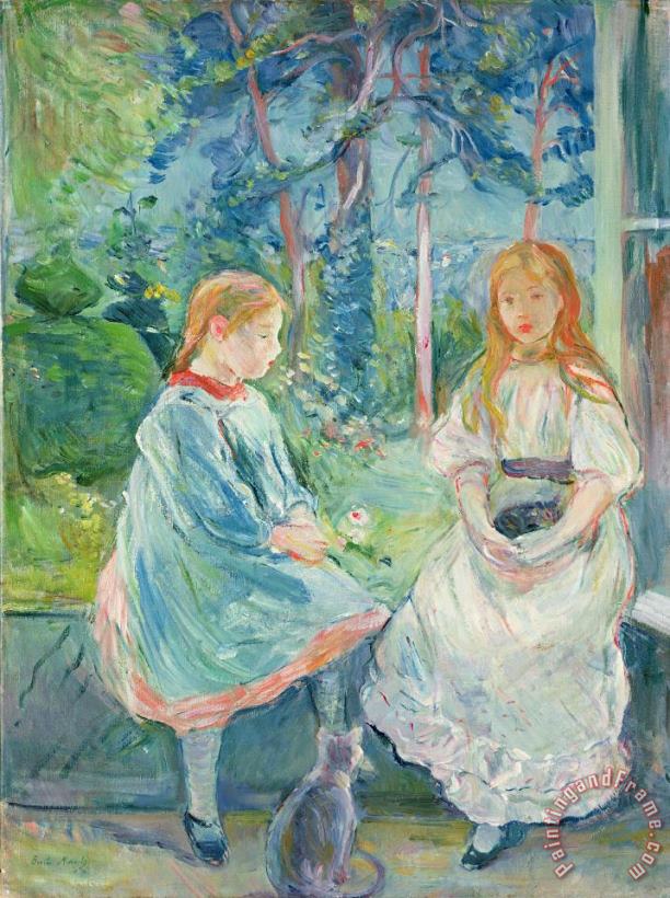 Berthe Morisot Young Girls at the Window Art Print