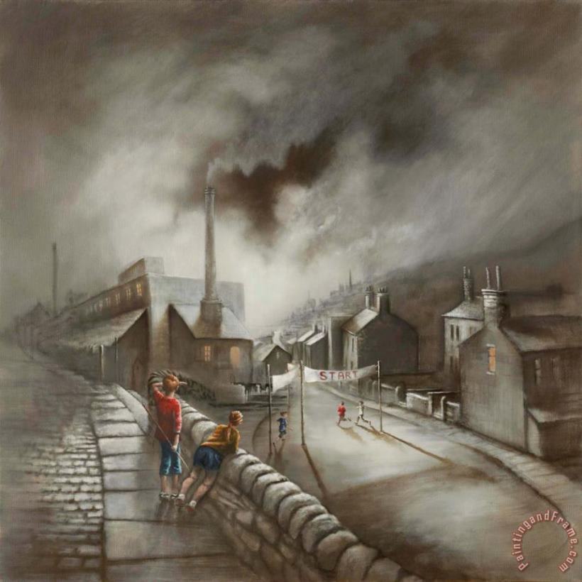 Run of The Mill painting - Bob Barker Run of The Mill Art Print