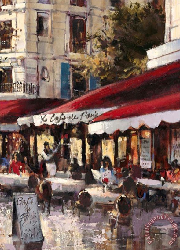 Avenue Des Champs Elysees 2 painting - brent heighton Avenue Des Champs Elysees 2 Art Print