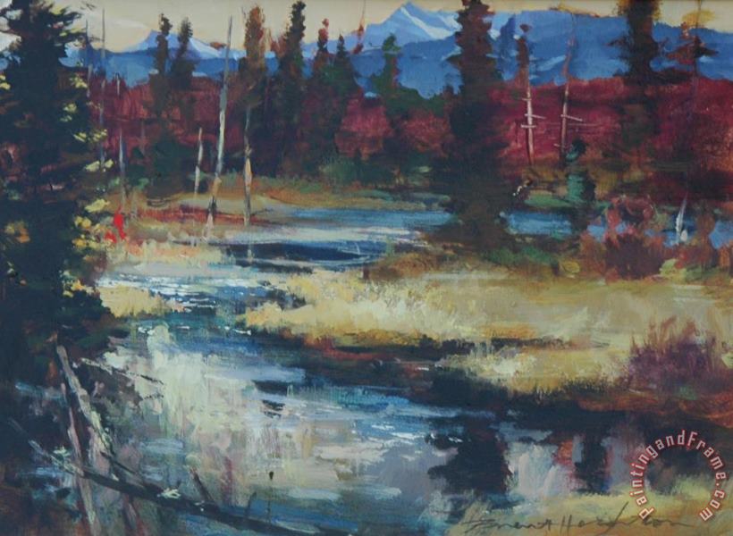 brent heighton Clear Water Camp Art Painting