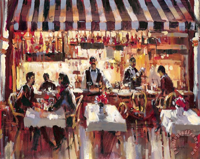 brent heighton Patio Dining Art Painting