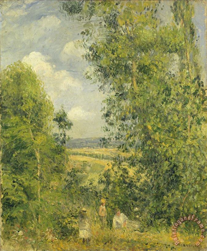 Camille Pissarro A Rest in the Meadow Art Print