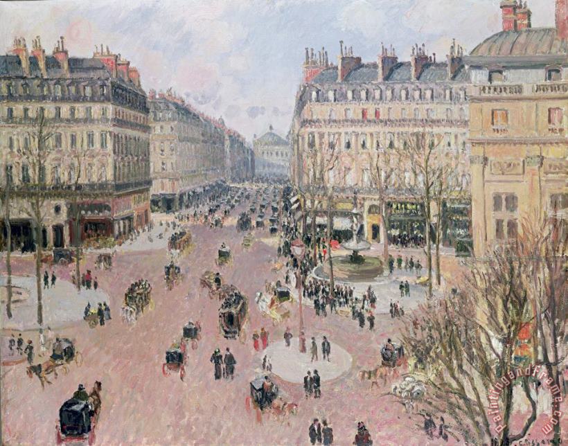 Camille Pissarro Afternoon Sun in Winter Art Painting