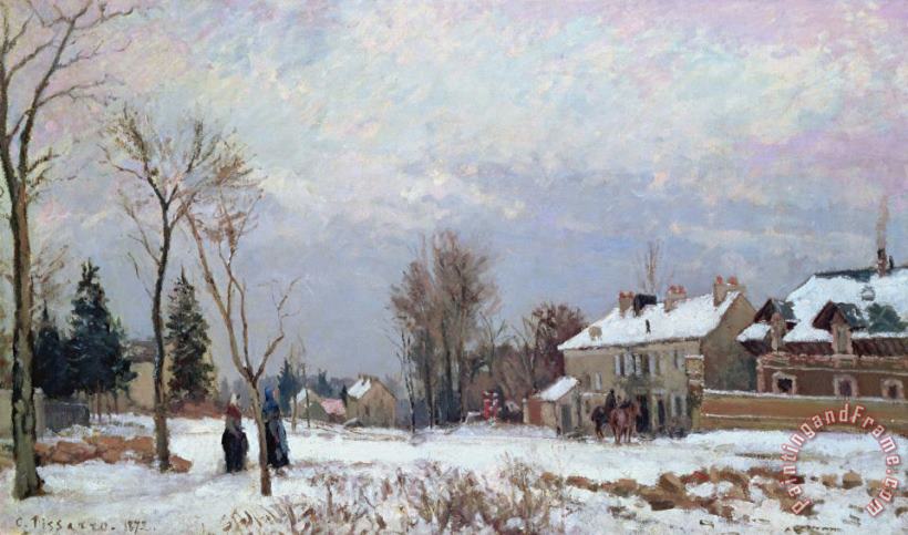Camille Pissarro Effects of Snow Art Painting