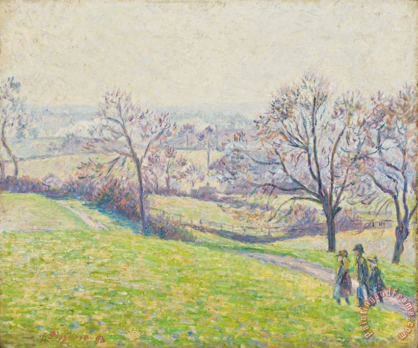 Epping landscape painting - Camille Pissarro Epping landscape Art Print