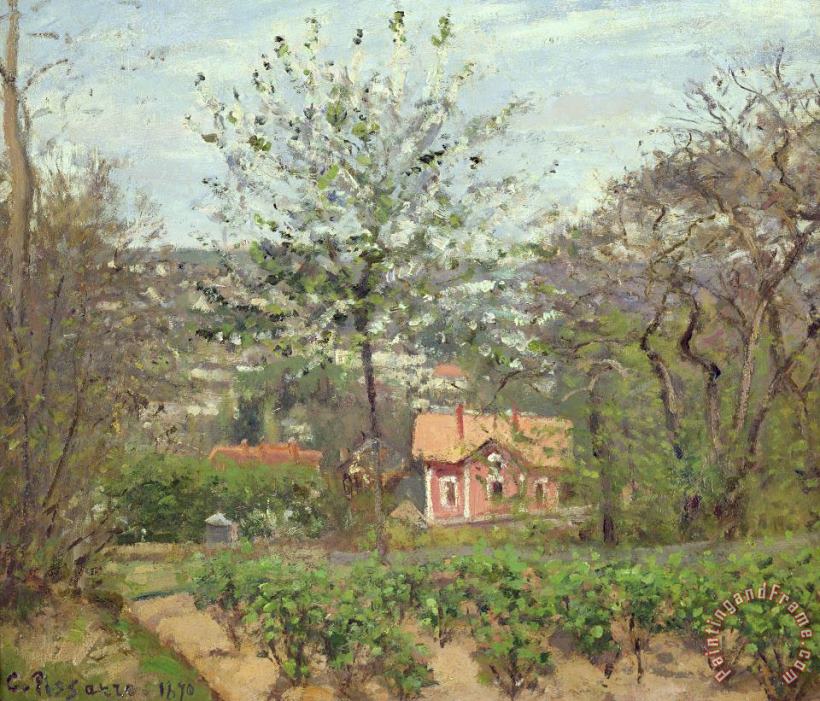 Camille Pissarro La Maison Rose Art Painting