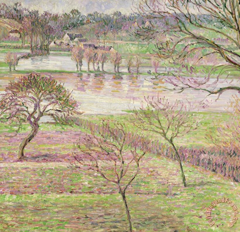 Camille Pissarro The Flood At Eragny Art Print