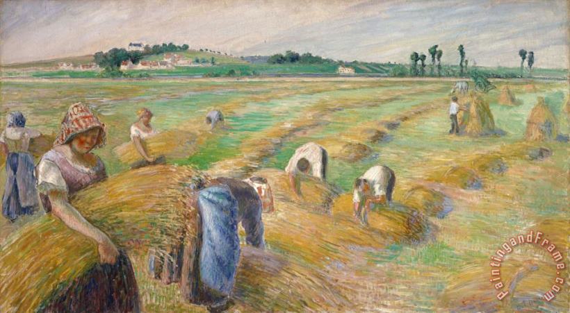Camille Pissarro The Harvest Art Painting
