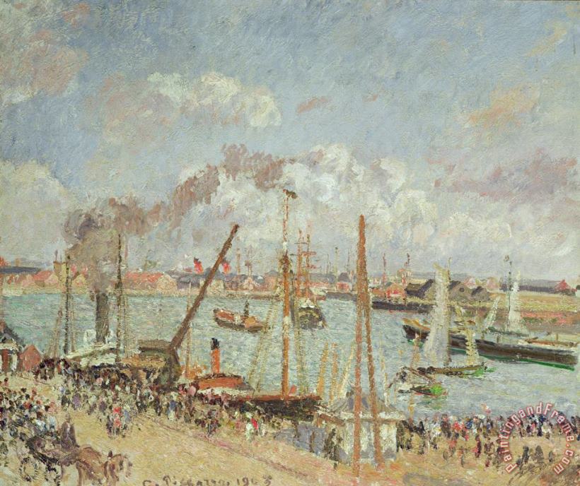 The Port of Le Havre in the Afternoon Sun painting - Camille Pissarro The Port of Le Havre in the Afternoon Sun Art Print