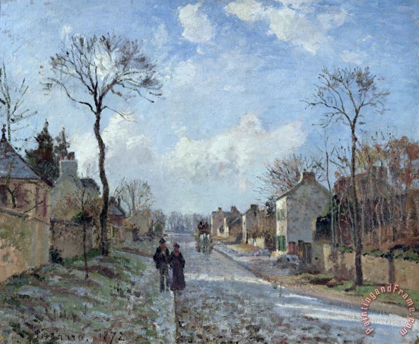 Camille Pissarro The Road to Louveciennes Art Painting