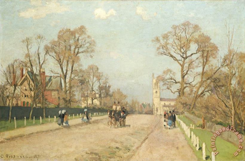 Camille Pissarro The Road to Sydenham Art Painting
