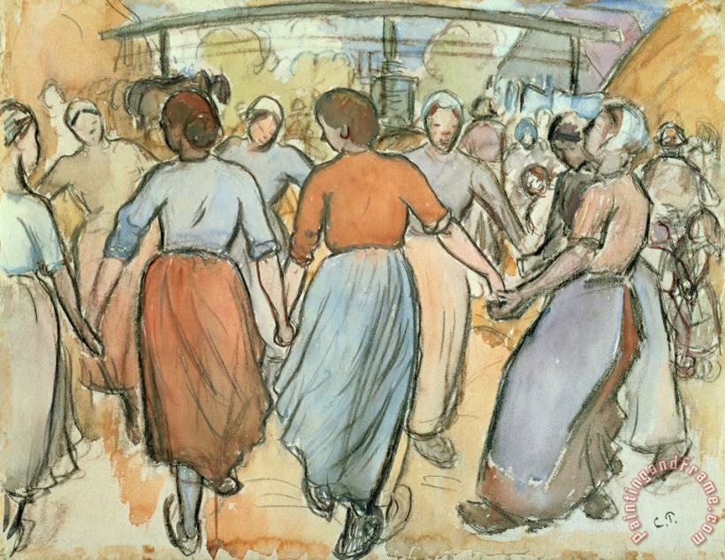 Camille Pissarro The Round Art Print
