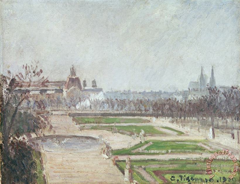Camille Pissarro The Tuileries Gardens And The Louvre Art Painting