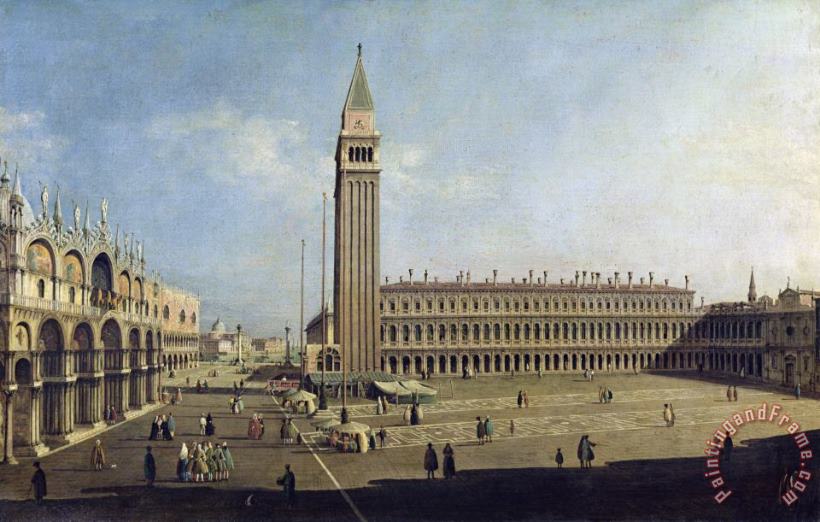 Piazza San Marco Venice painting - Canaletto Piazza San Marco Venice Art Print