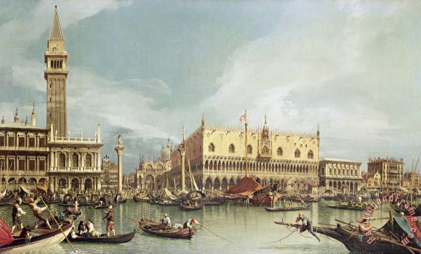 Canaletto The Molo, Venice Art Painting