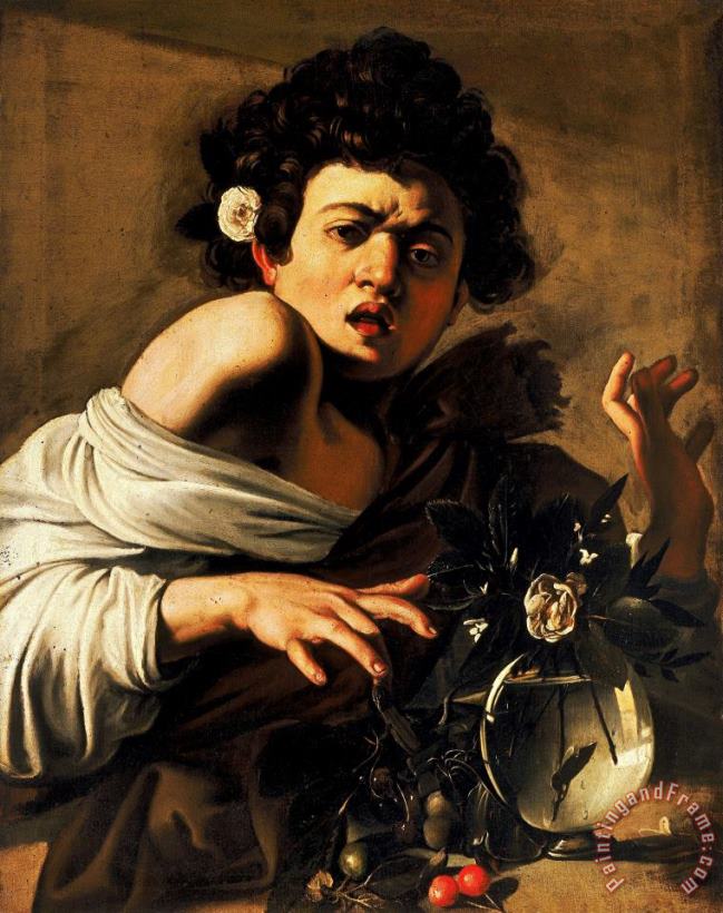 Caravaggio Boy Bitten By A Lizard Art Painting