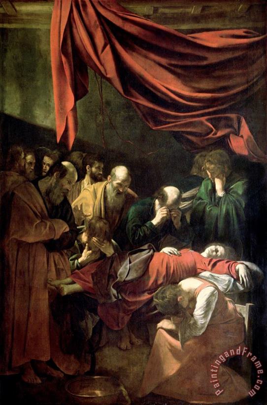Caravaggio Death Virgin Art Painting