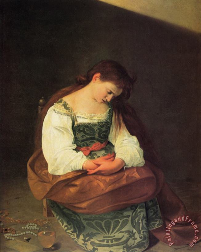 Caravaggio Magdalen 1598 Art Painting