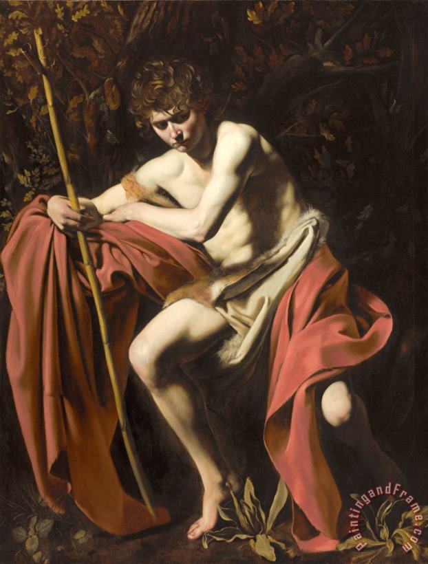 Caravaggio Saint John The Baptist in The Wilderness Art Print
