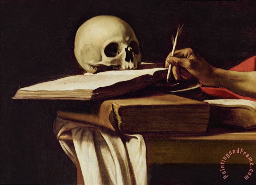Caravaggio St. Jerome Writing Art Print