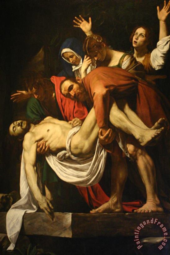The Entombment of Christ painting - Caravaggio The Entombment of Christ Art Print