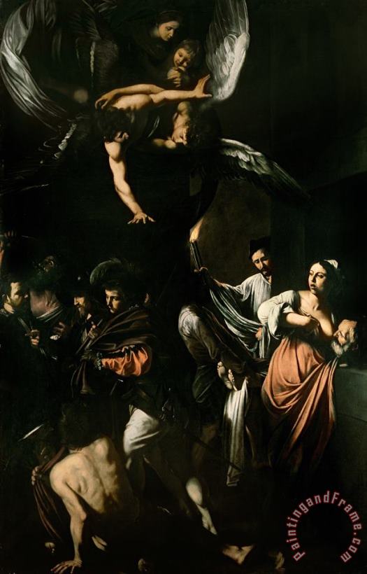 The Seven Works of Mercy painting - Caravaggio The Seven Works of Mercy Art Print