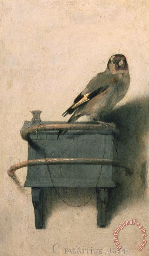 The Goldfinch painting - Carel Fabritius The Goldfinch Art Print