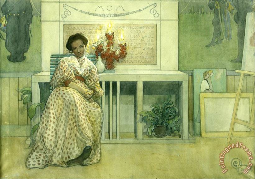 After The Prom painting - Carl Larsson After The Prom Art Print
