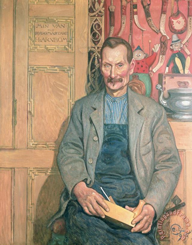 Carl Larsson Hans Arnbom The Carpenter Art Painting