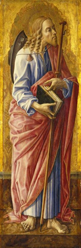 Carlo Crivelli Saint James Major, Part of an Altarpiece Art Painting