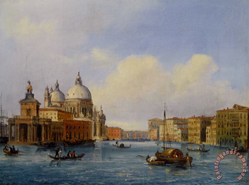 Santa Maria Della Salute Venice painting - Carlo Grubacs Santa Maria Della Salute Venice Art Print