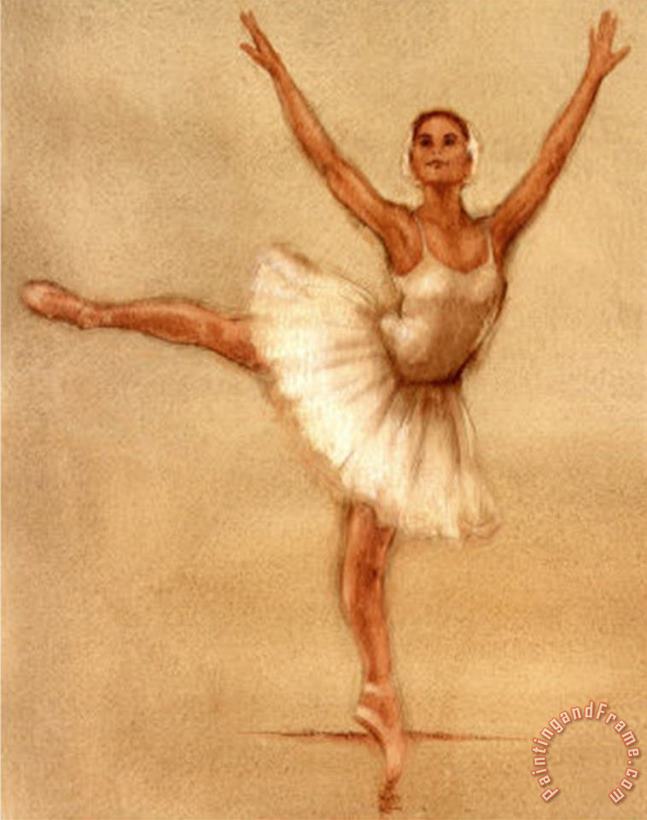 Caroline Gold Ballerina II Art Painting