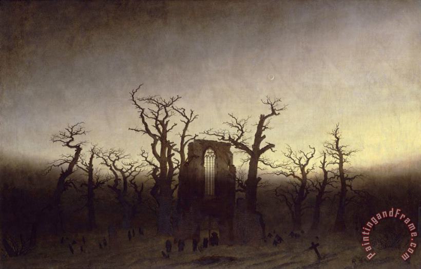 Caspar David Friedrich Abbey In An Oak Forest Art Print