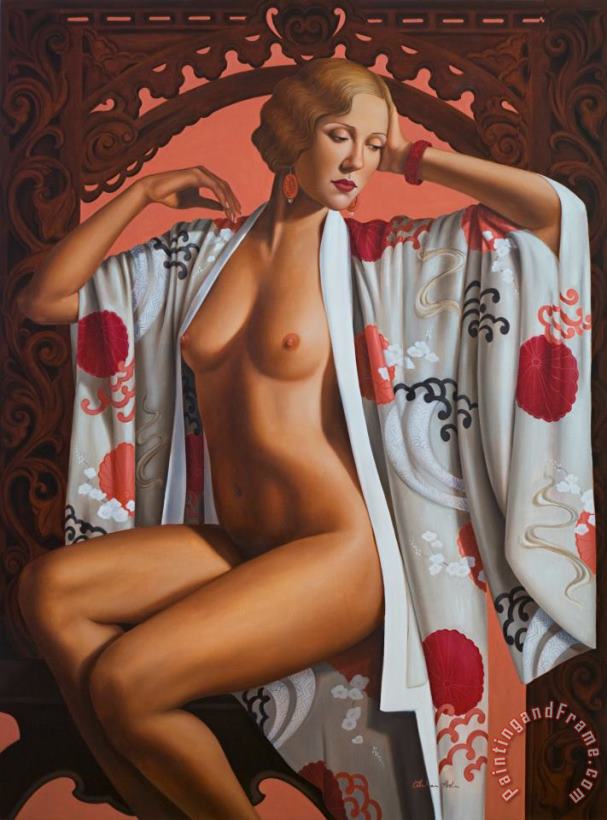 Kimono painting - Catherine Abel Kimono Art Print