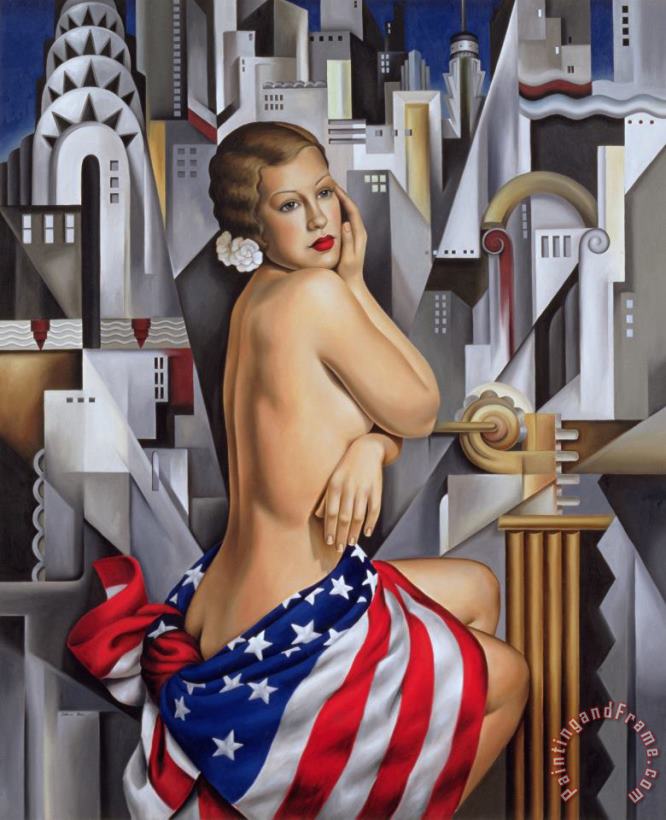 The Beauty of Her painting - Catherine Abel The Beauty of Her Art Print