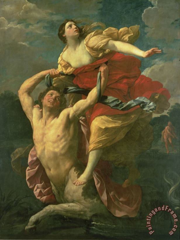 The Abduction of Deianeira painting - Centaur Nessus The Abduction of Deianeira Art Print