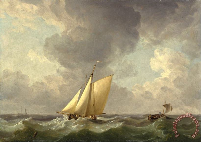 Charles Brooking A Cutter in a Strong Breeze Art Print