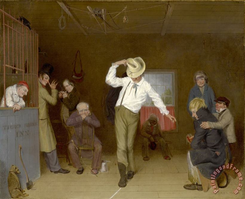 Charles Deas Walking The Chalk, 1838 Art Painting
